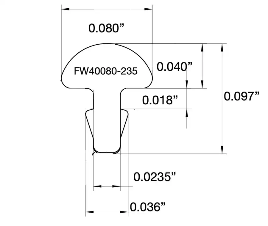FL40080-235P3 3 Stäbe 60,96cm Kostenloser Rückversand