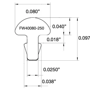 FL40080-250P3 3 Stäbe 60,96cm Markenprodukt