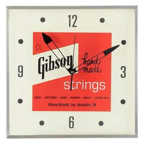 Preisknaller Wanduhr Gibson handmade String
