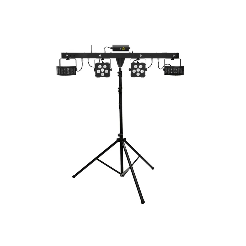 EUROLITE Set LED KLS Laser Bar PRO FX-Lichtset + M-4 Boxenhochständer Letzte Chance