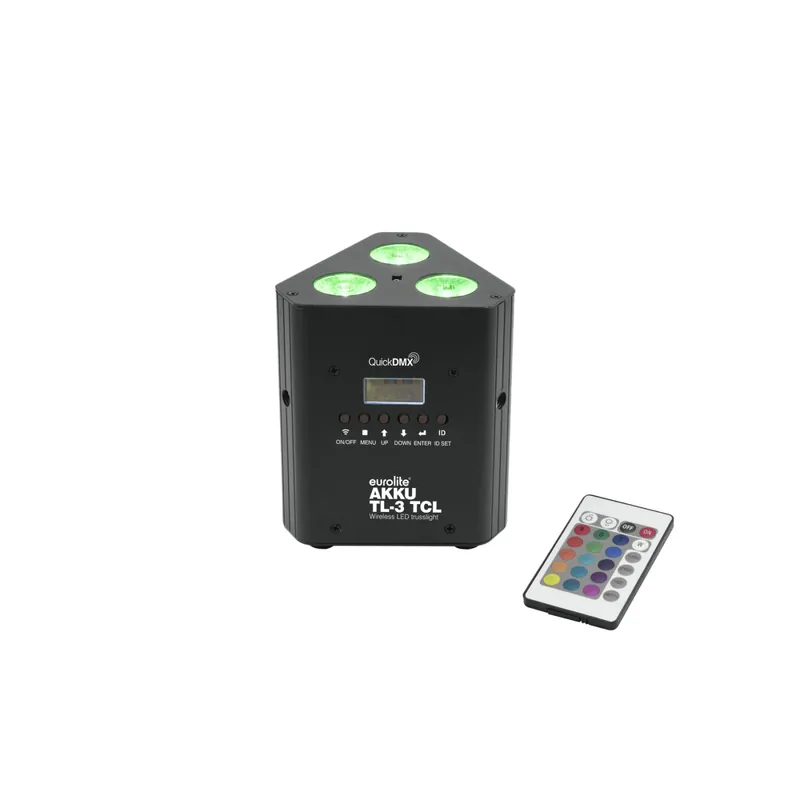 EUROLITE AKKU TL-3 TCL Trusslight QuickDMX - Truss-Innenlicht mit 3 x 3-W-3in1-LED mit QuickDMX-Transceiver Kostenloser Versand