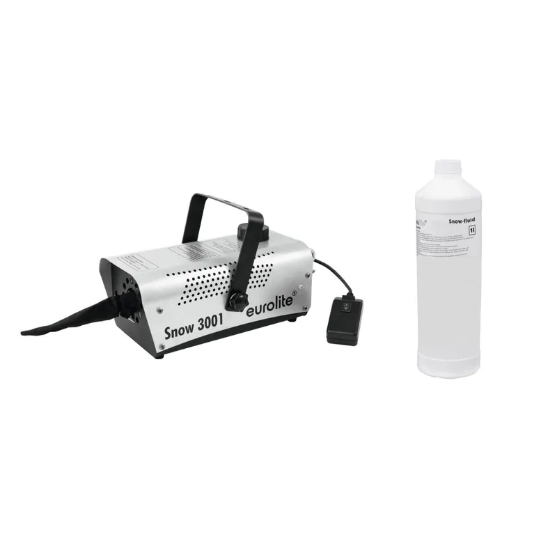 EUROLITE Set Snow 3001 Schneemaschine + Schneefluid 1l Kostenfreie Lieferung