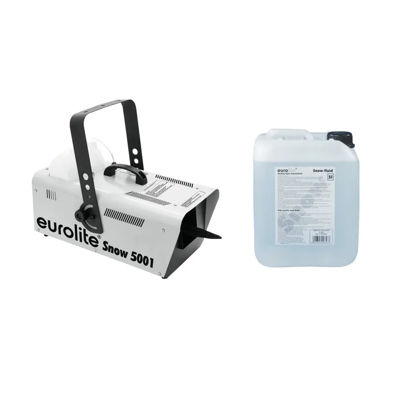 EUROLITE Set Snow 5001 Schneemaschine + Schneefluid 5l Markenware
