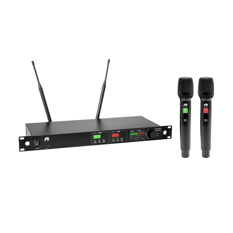 Kostenloser Versand OMNITRONIC UHF-602 2-Kanal Funkmikrofon-System 823-832/863-865 MHz