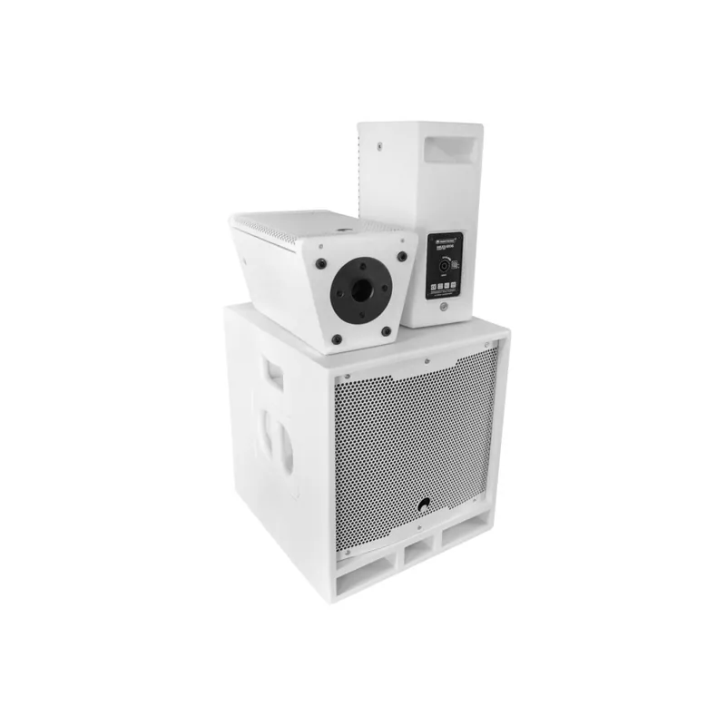 Letzte Chance OMNITRONIC MAXX-1206DSP 2.1 Aktiv-System weiß