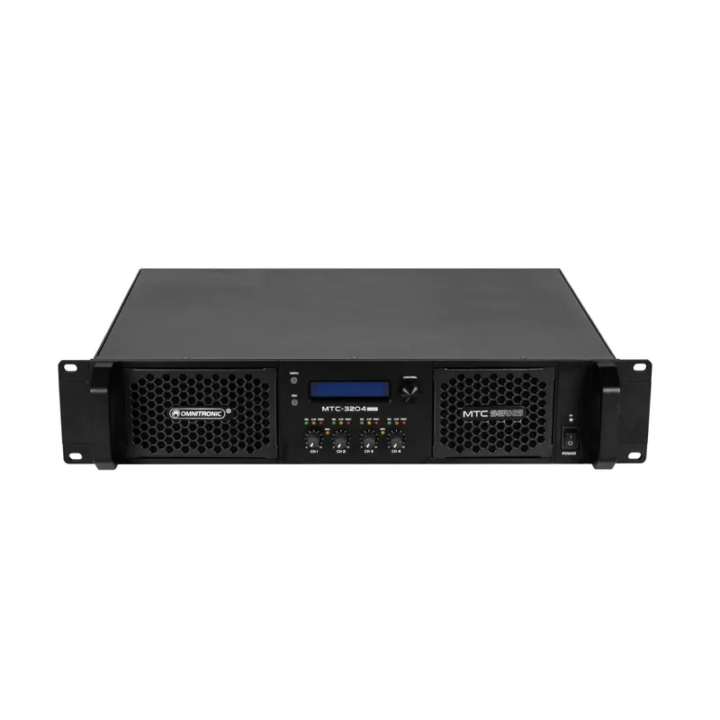 OMNITRONIC MTC-3204DSP 4-Kanal Endstufe mit DSP Zertifiziert