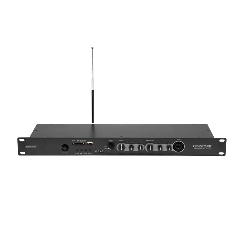OMNITRONIC EP-220PR Vorverstärker mit MP3-Player und FM-Radio Heißes Angebot