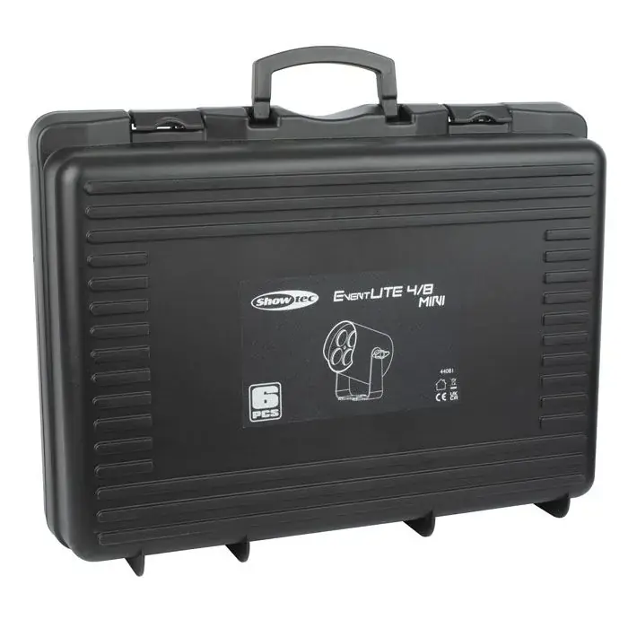 Markenprodukt SHOWTEC Case für 6 x EventLITE 4/8 Mini Mit Platz für Zubehör