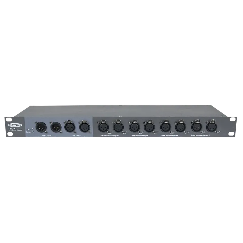 SHOWTEC DB-1-4 DMX Booster mit 4 Kanälen und 3- & 5-poligen XLR-Anschlüssen DMX Booster mit 4 Kanälen und 3- & 5-poligen XLR-Anschlüssen Jetzt Bestellen