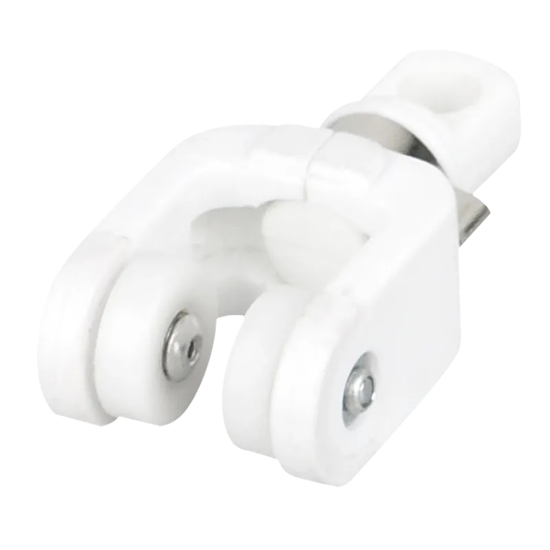 Markenprodukt WENTEX Eurotrack - Laufrolle - 2 Räder Weiß