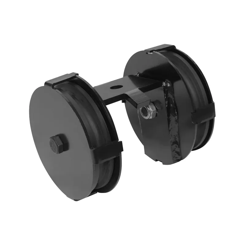 WENTEX Eurotrack - Double Wheel Pulley 85 mm - schwarz 85 mm - schwarz Heißes Angebot
