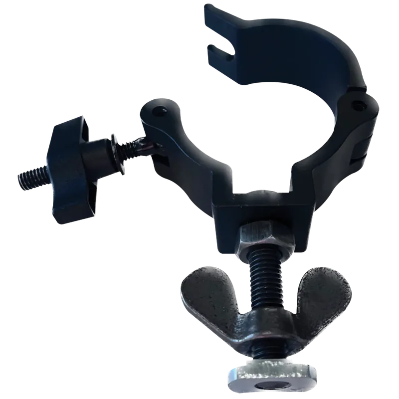 WENTEX Eurotrack Halfcoupler mit schwarzer Schraube M10x3 5 und Gleitmutter Aluminium – Schwarz Markenprodukt
