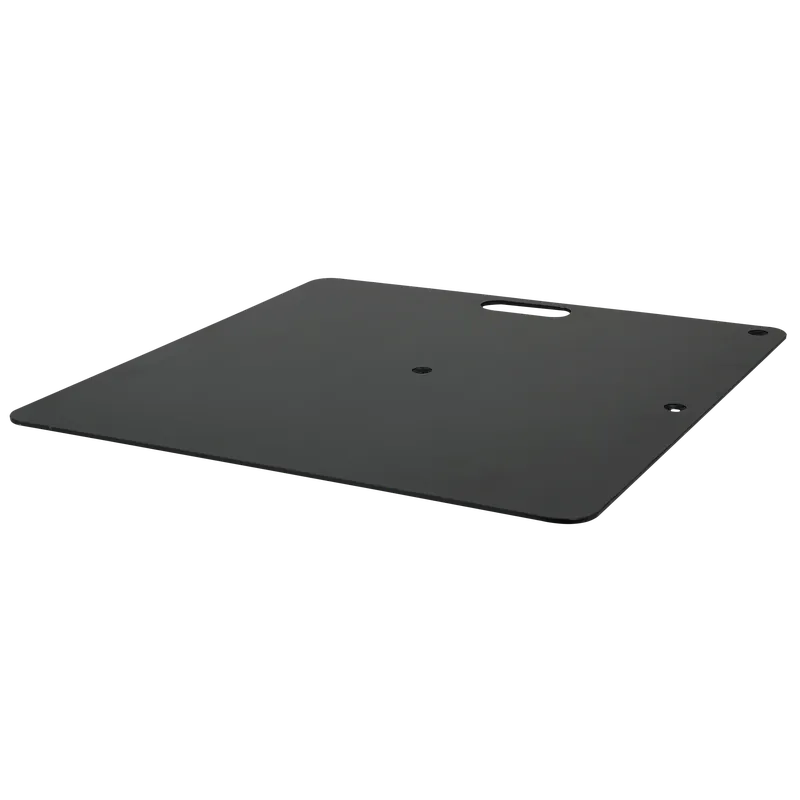 Sonderaktion WENTEX Bodenplatte - Pulverbeschichtet 350 x 300 mm (B x L) - 4 kg - schwarz