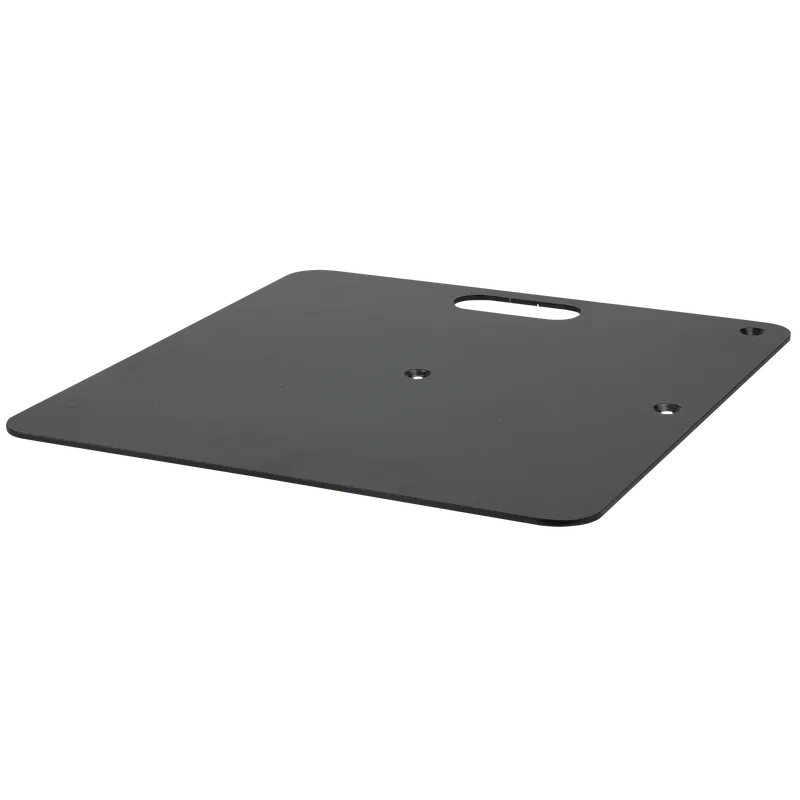 Kostenfreie Lieferung WENTEX Bodenplatte - Pulverbeschichtet 450 x 450 mm (B x L) - 8 kg - schwarz