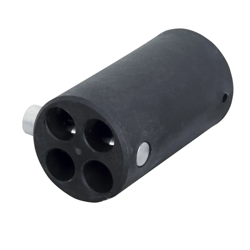 Must-Have WENTEX 4-Wege-Stecker Ersatzteil Ø 40,8 mm Schwarz