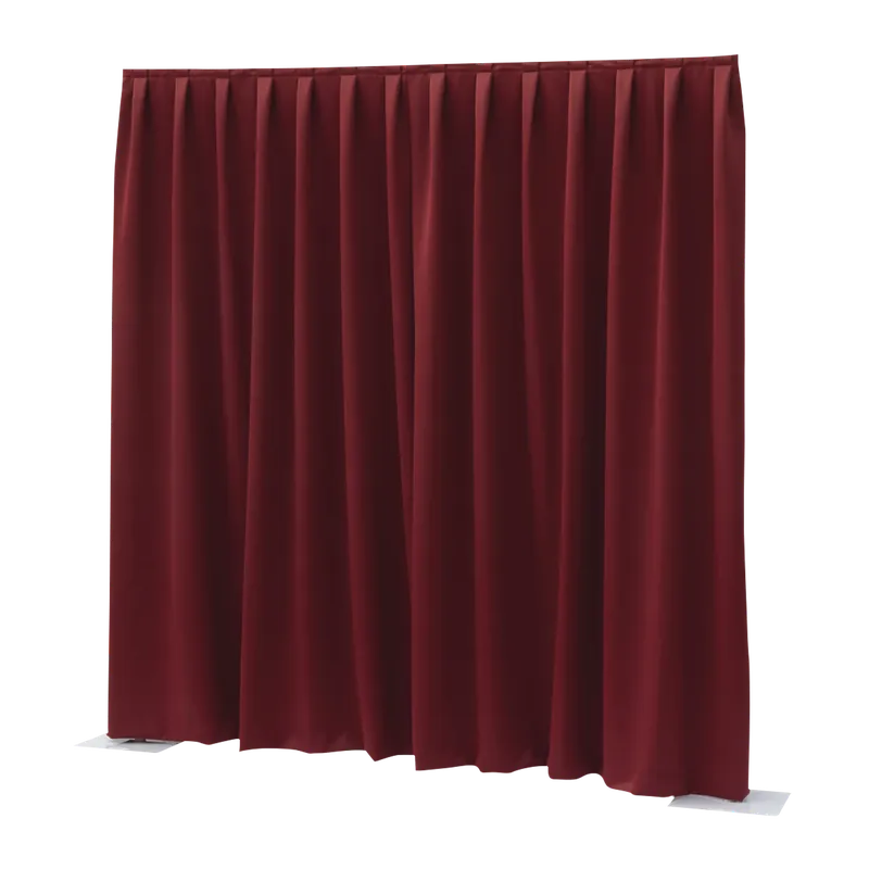 Top-Seller WENTEX P&D Vorhang Dimout 260 g/m² Rot - 330 x 400 cm (B x H) - gewellt