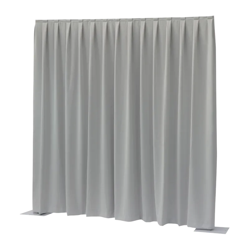 Solange Der Vorrat Reicht WENTEX P&D Vorhang Dimout 260 g/m² Hellgrau - 330 x 400 cm (B x H) - gewellt