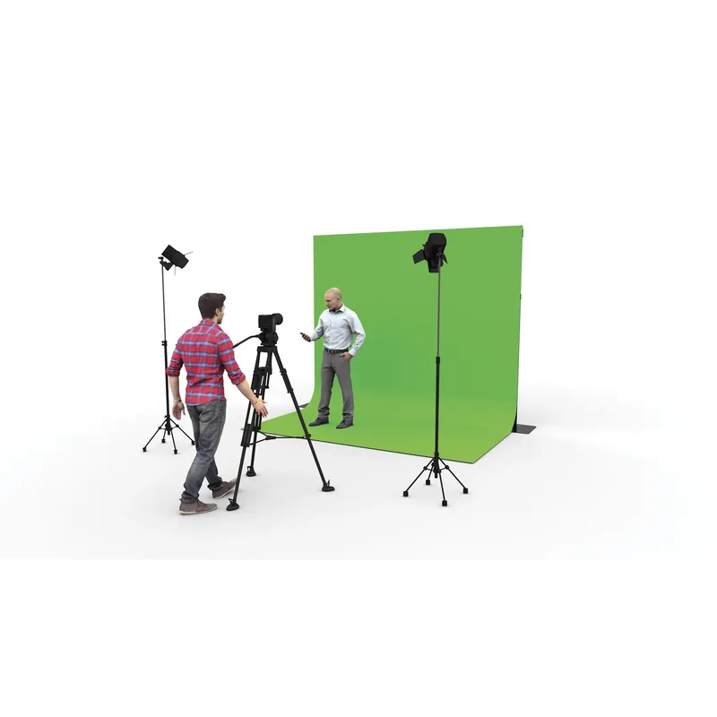 Angebot WENTEX P&D Chromakey Vorhang 300 g/m² Green screen - 290 x 400 cm (B x H)