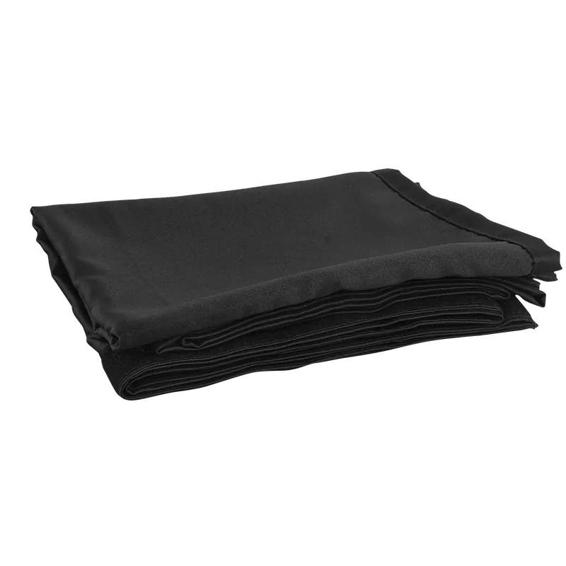 WENTEX P&D Curtain - Medium Gloss Satin Gefaltet, 300 (B) x 180 (H) cm, 165 g/m2, schwarz Gefaltet, 300 (B) x 180 (H) cm, 165 g/m2, schwarz Preisreduziert