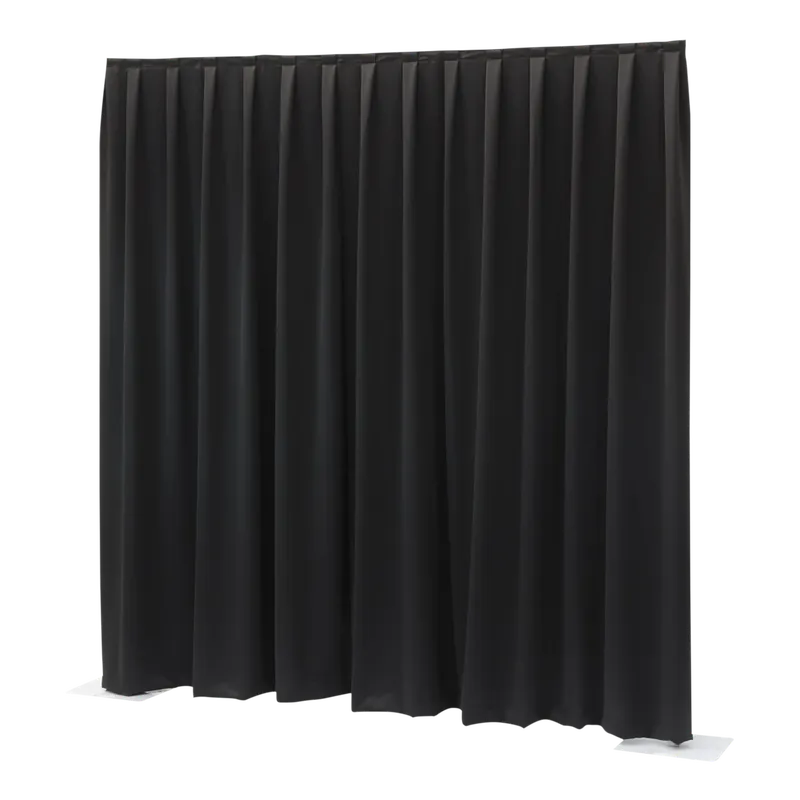 Highlight WENTEX P&D Vorhang MCS 300 g/m² Schwarz - 330 x 500 cm (B x H) - gewellt