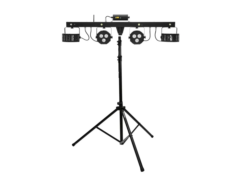 Geprüft EUROLITE Set LED KLS Laser Bar FX-Lichtset + M-4 Boxenhochständer
