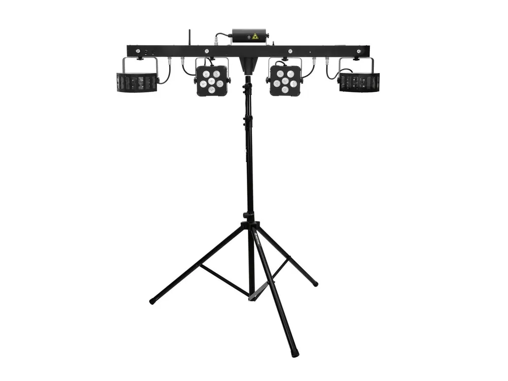 EUROLITE Set LED KLS Laser Bar PRO FX-Lichtset + M-4 Boxenhochständer Expressversand