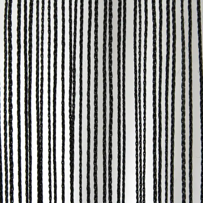 WENTEX Fadenvorhang Schwarz, 220 g/m² 300 x 600 cm (B x H) - glatt Expressversand