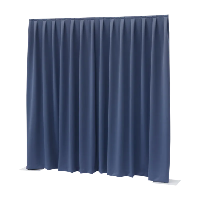 Super-Preis WENTEX P&D Vorhang Dimout 260 g/m² Blau - 330 x 300 cm (B x H) - gewellt