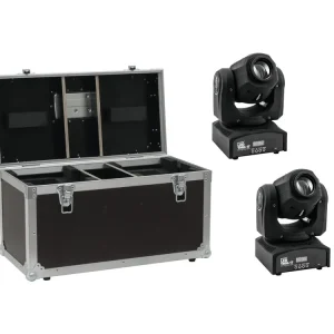 Beliebt EUROLITE Set 2x LED TMH-17 Spot + Case