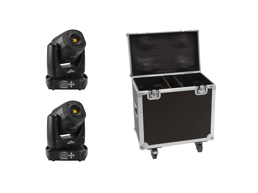 Sonderangebot EUROLITE Set 2x LED TMH-S90 + Case