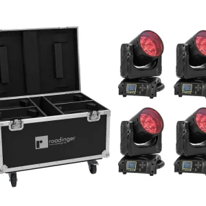 FUTURELIGHT Set 4x EYE-740 MK2 + Case mit Rollen Begrenztes Angebot