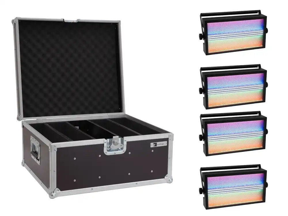 Knallerangebot EUROLITE Set 4x LED Super Strobe ABL + Case