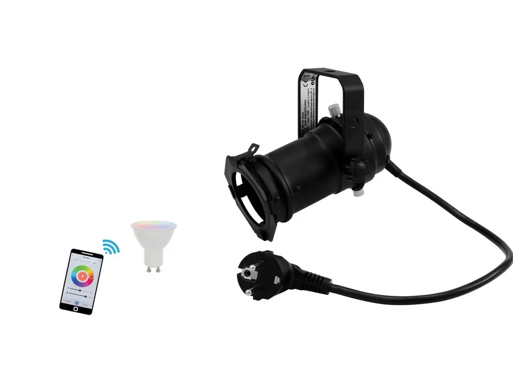 Kostenloser Versand EUROLITE Set PAR-16 Spot sw + LED GU10 RGB/WW/CW WiFi
