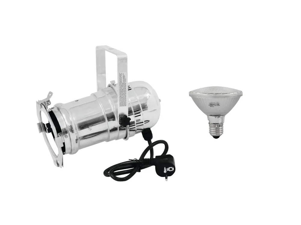 Billig EUROLITE Set PAR-30 Spot sil + PAR-30 230V SMD 11W E-27 LED 3000K