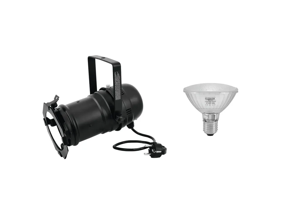 EUROLITE Set PAR-30 Spot sw + PAR-30 230V SMD 11W E-27 LED 6500K Neu
