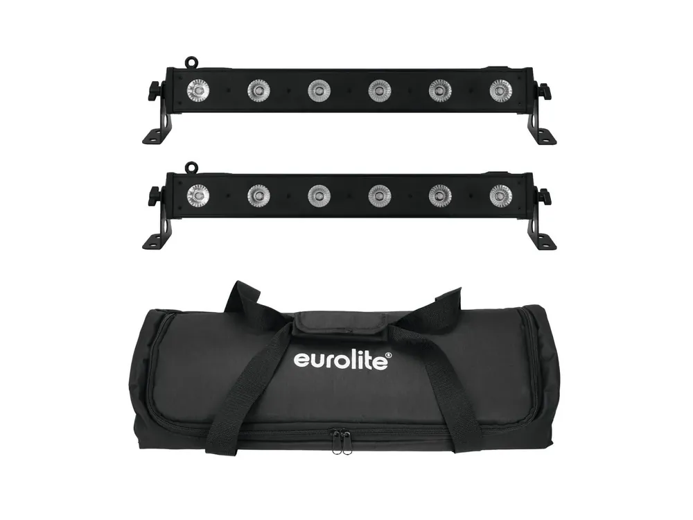 Meistverkauft EUROLITE Set 2x LED BAR-6 QCL RGBW + Soft Bag
