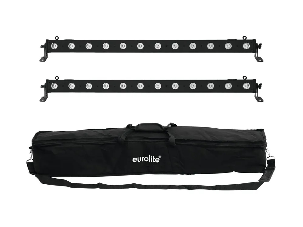 EUROLITE Set 2x LED BAR-12 QCL RGBA + Soft Bag Preisreduziert