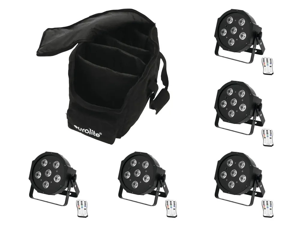 Top-Preis EUROLITE Set 5x LED SLS-603 + Soft-Bag