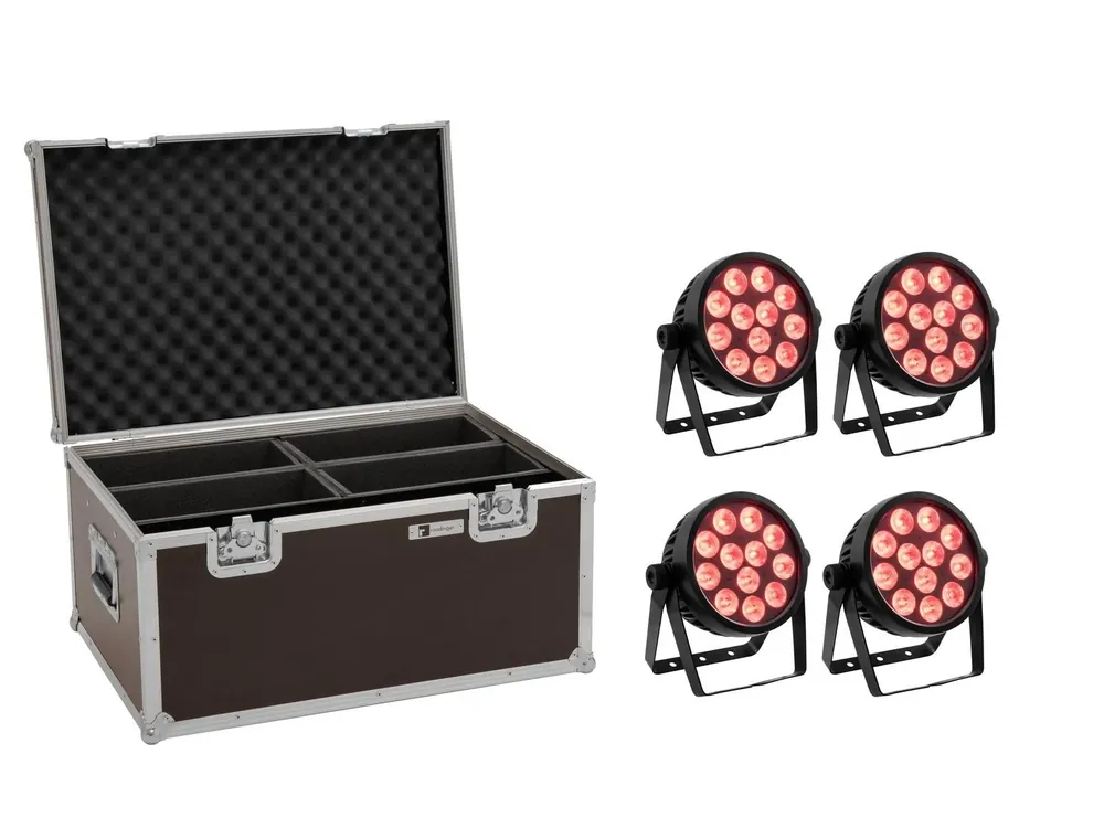 Online Kaufen EUROLITE Set 4x LED 7C-12 Silent Slim Spot + Case
