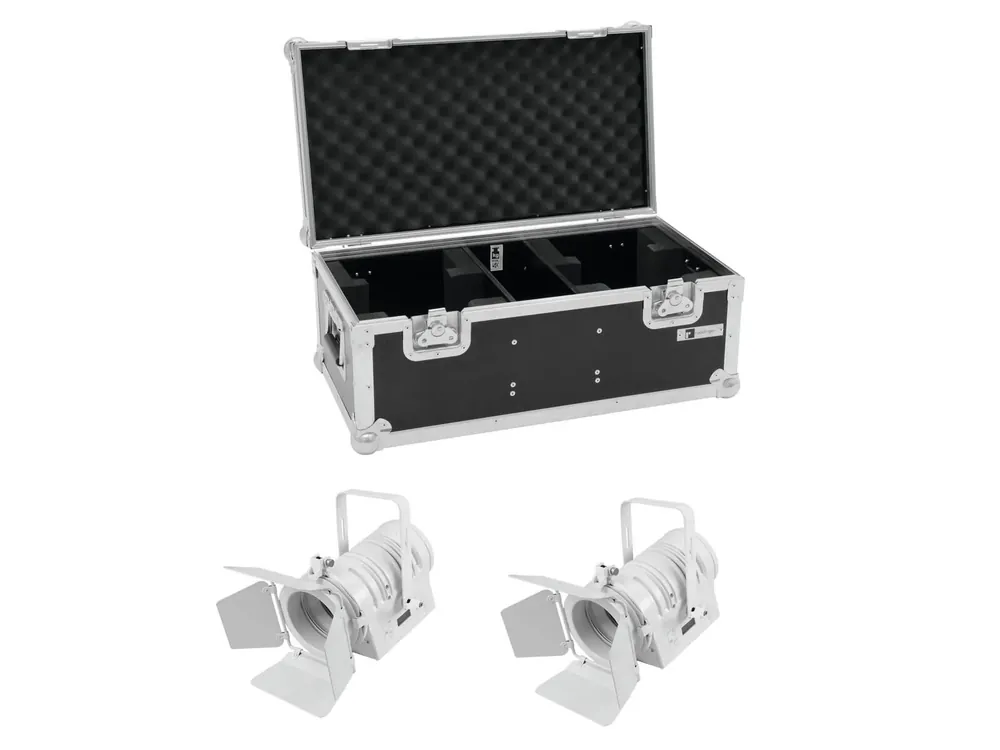 Markenprodukt EUROLITE Set 2x LED THA-40PC ws + Case