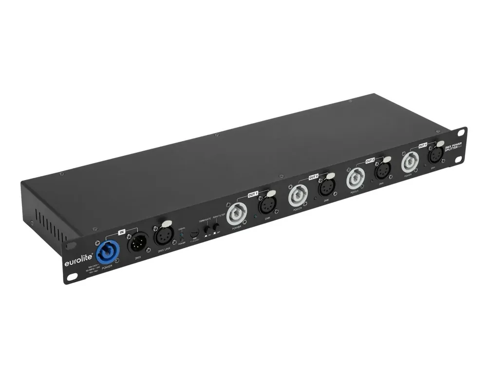 Ausverkauf EUROLITE DMX Power Splitter 4x4 5-pol XLR