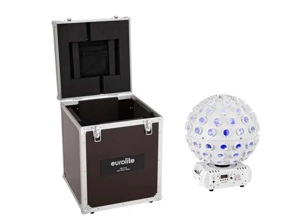 EUROLITE Set LED B-40 HCL Strahleneffekt MK2 ws + Case Angebot