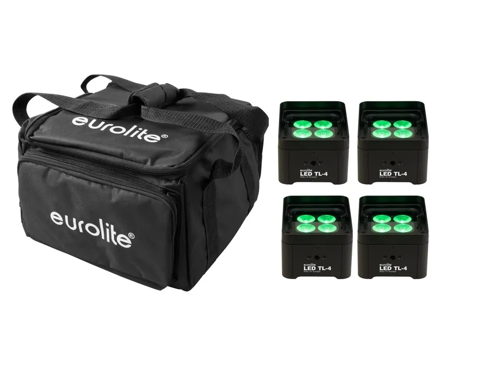 Preisknaller EUROLITE Set 4x LED TL-4 Trusslight + Softbag