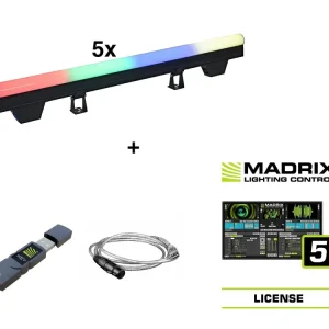 Aktuell EUROLITE Set 5x LED PT-100/32 Pixel DMX Tube + Madrix Software
