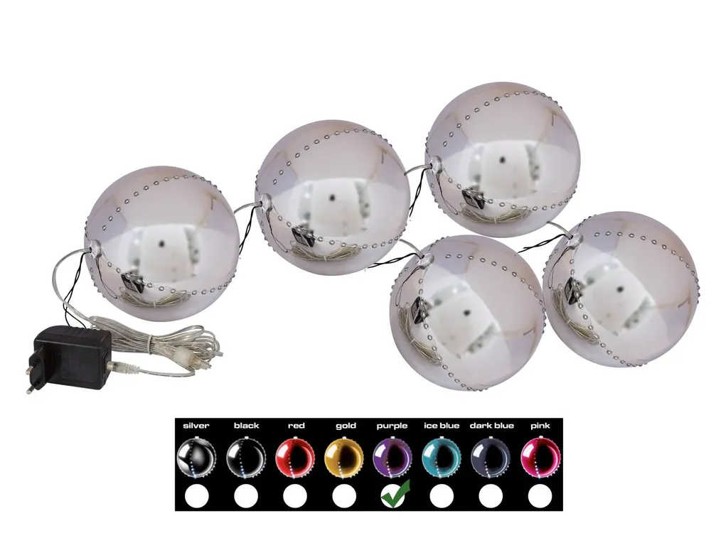 Bestseller EUROPALMS LED Snowball 8cm, lila 5x