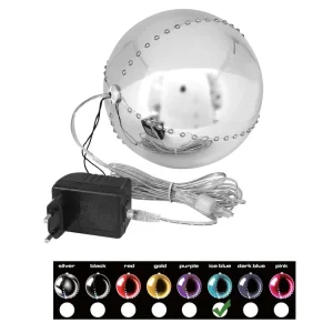EUROPALMS LED Snowball 15cm, eisblau Super-Preis