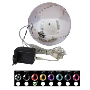 EUROPALMS LED Snowball 15cm, rot Zertifiziert