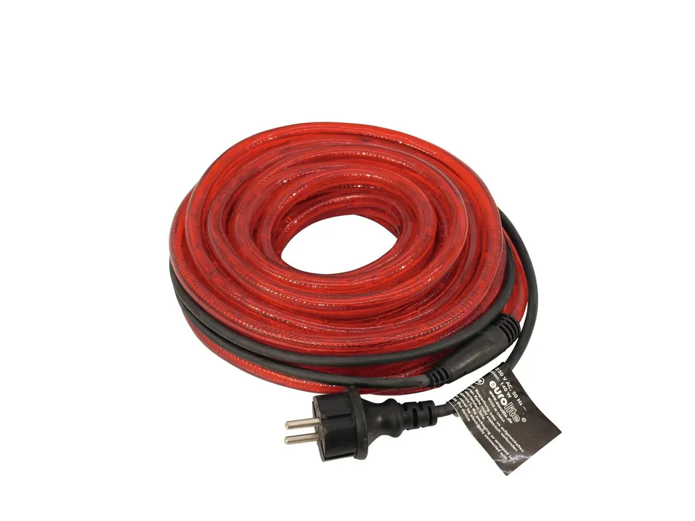 Markenware EUROLITE RUBBERLIGHT RL1-230V rot 9m