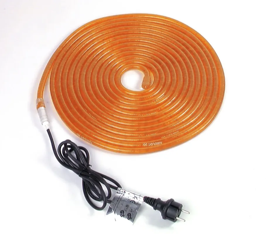 EUROLITE RUBBERLIGHT RL1-230V orange 5m Neu Im Sortiment