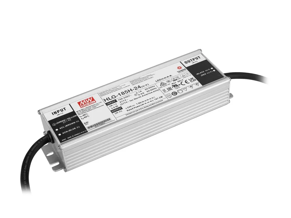 Must-Have MEANWELL LED-Netzteil 187W / 24V IP67